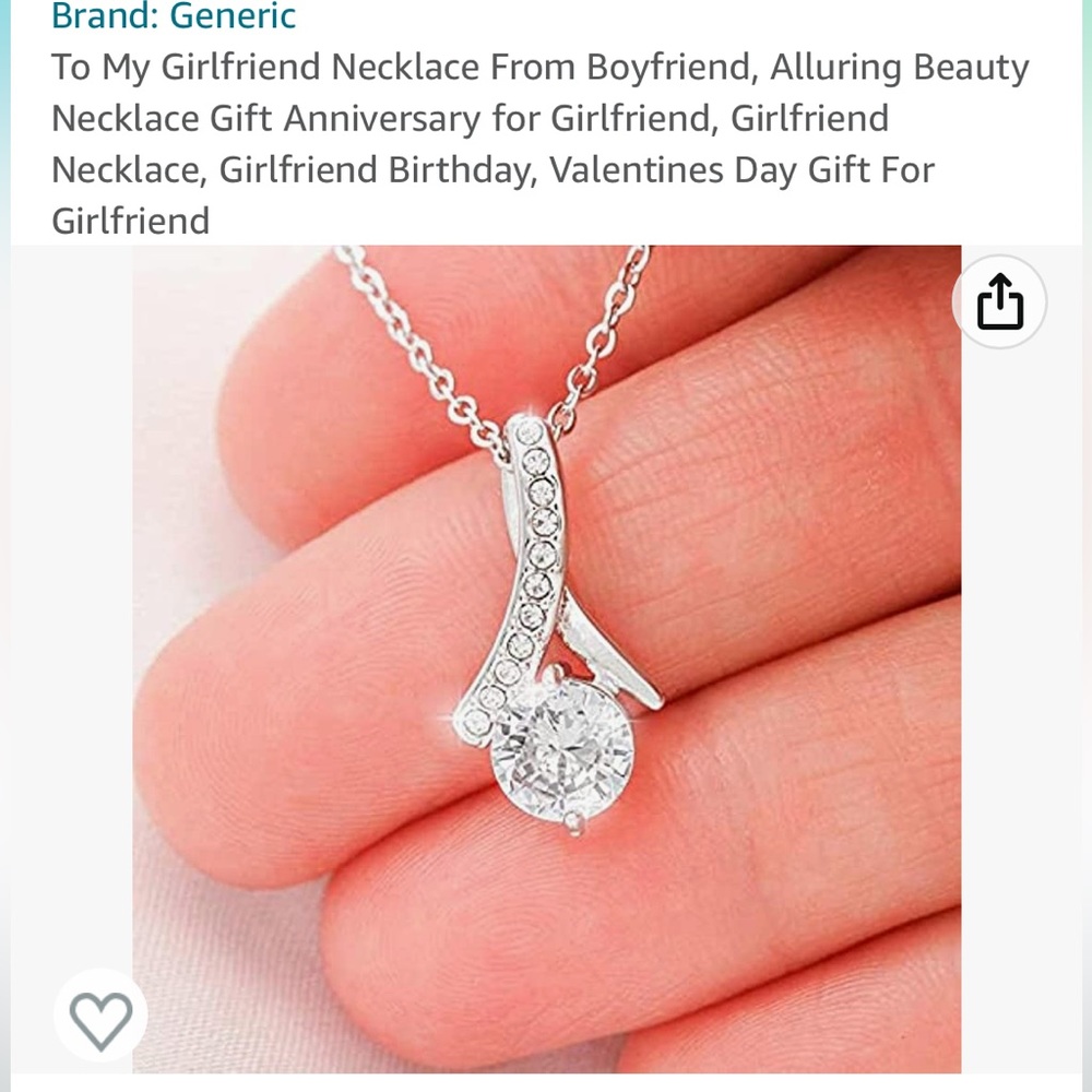 Girlfriend necklace. Perfect for Valentines Day! Never worn. Box included. 😍